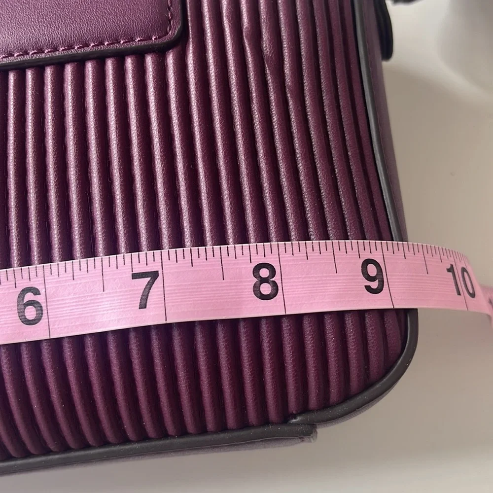 Calvin Klein Bette 2 in 1 Crossbody with Pouch Wristlet Eggplant